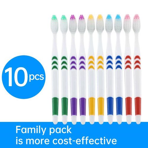 Adult White Moon Soft Toothbrush Set, Travel, Family Life, F