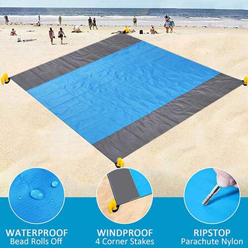 200x210CM Large Beach Mat Anti Sand-free Beach Towel Anti