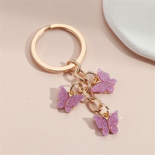 Colorful Enamel Butterfly Keychain Insects Car Key 钥匙扣