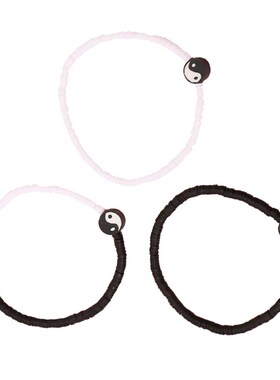 New soft pottery brlet black and white yin and yang gossip T