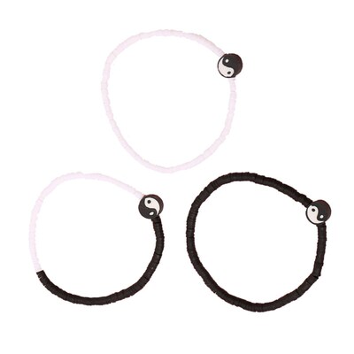 New soft pottery brlet black and white yin and yang gossip T