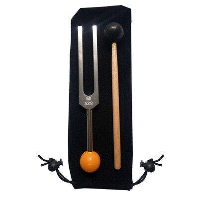 Tuning Fork 528 HZ - with Buddha Bead Base for Ultimate Heal