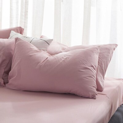 pillow case 1pcs bed set mono color plain 48X74cm