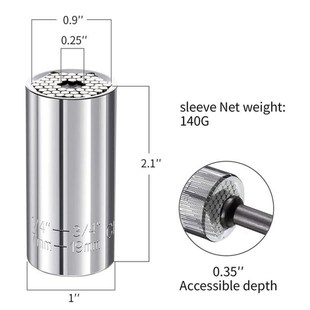 4Pcs Adjustable Universal Socket Wrench Set with 360 Degree