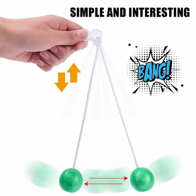 Anxiety Relieve Click Clack Clackers Balls Glowing Decompres