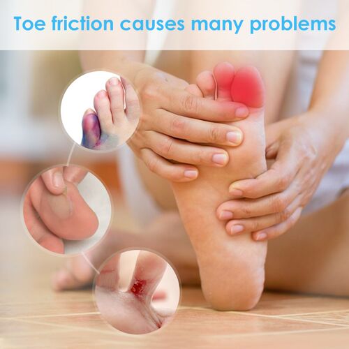 2pcs Soft Silicone Toe Sleeve Cap Foot Corns Blisters Callus