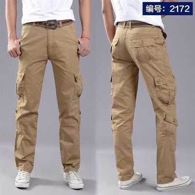 Multi-Pocket Mens Casual Pants Military Tactical Joggers Ca