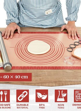 Silicone Pastry Mat Baking Kneading Rolling Mat Cookie Sheet