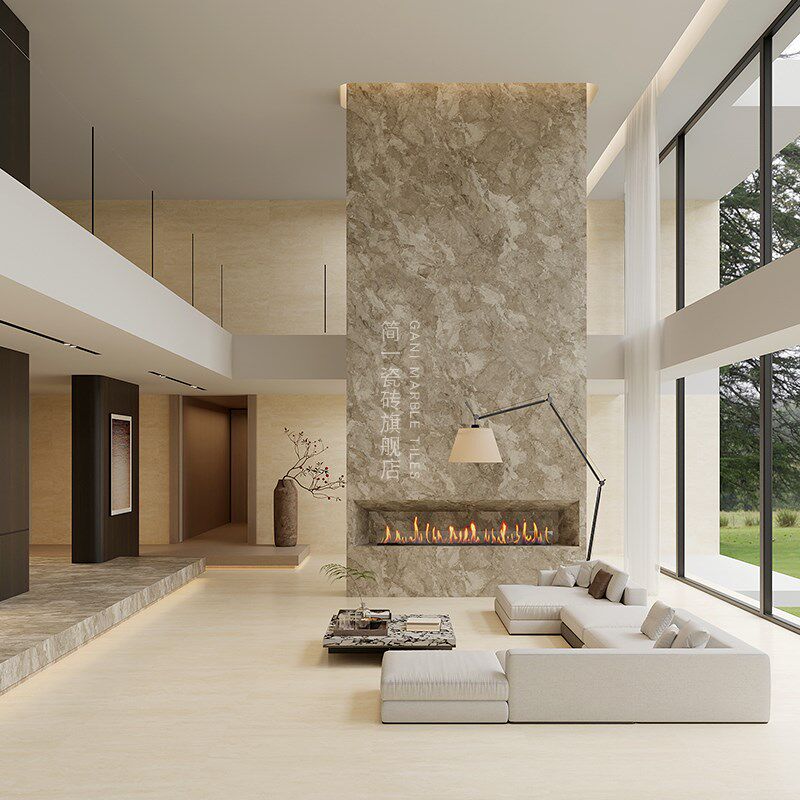 简一超密缝岩板 纳沃纳黄洞大理石客厅9002700背景墙  耐磨地砖,家装主材,岩板,淘宝优惠券,粉丝福利购,淘宝优惠卷