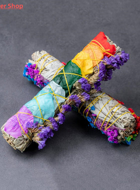 White Sage Incense with flower Flavor Incense Bundles Smudge