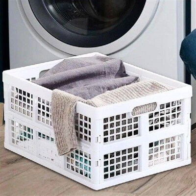 Stackable Basket For Organizing Hollow Laundry Hamper With