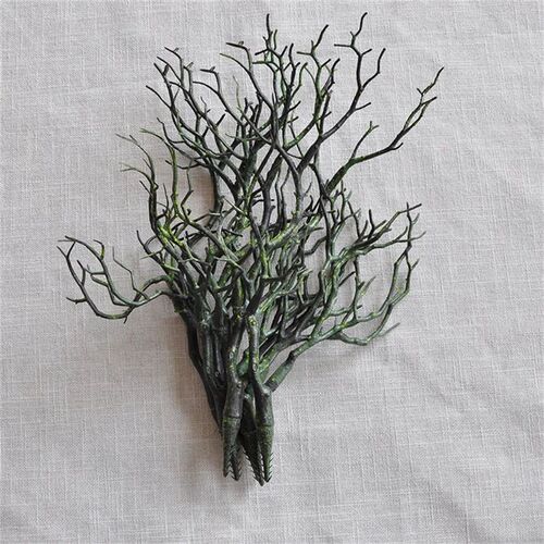 4pcs Artificial Plastic Dried Antlers Tree Branches Plant