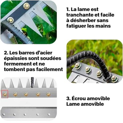5/6/7/8 Teeth 1PCS Carbon Steel Garden Hand Rake for Farm Ga