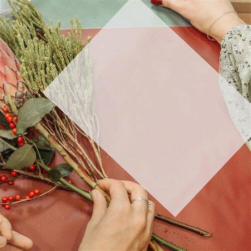 60 Pcs Embossed Backing Paper 15x20cm Flower Pressing DIY