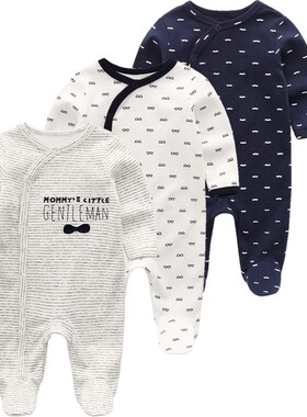 Newborn Baby winter clothes 3pcs baby boys girls rompers lon