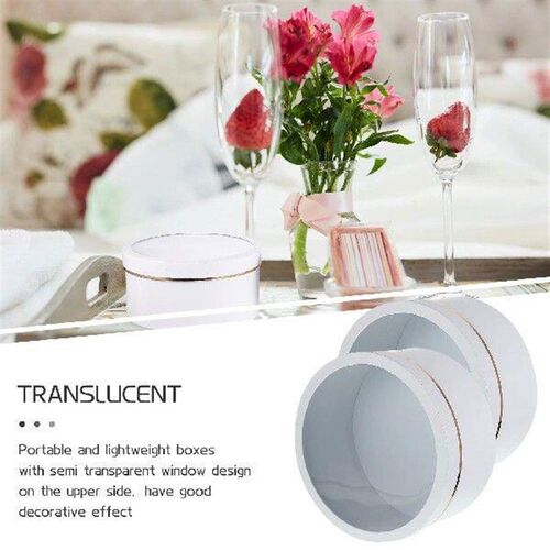 2 Pcs Snackle Round Gift Package with Window-Type Holes