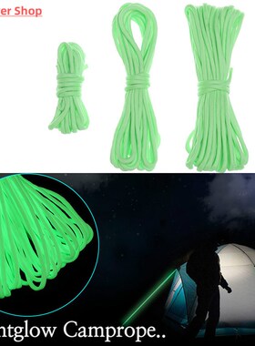 Glow In The Dark Luminous Paracord 550 100FT Parachute Cord