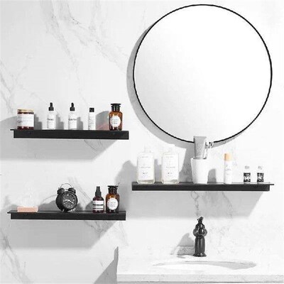 White Aluminum Wall Shelf for Bathroom, Shower Storage