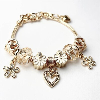 Women Heart Bracelets Jewellery Pulseira Feminina Bracelet