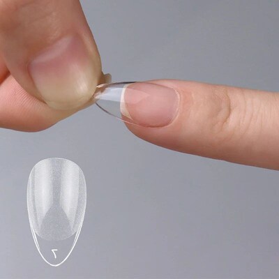 120pcs XXS Super Short Almond Full ver Sculpted Soft Gel Nai