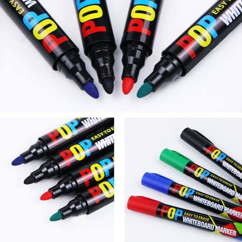 8/12 Colour POP Whiteboard Marker Set,Erasable, Refillable,S