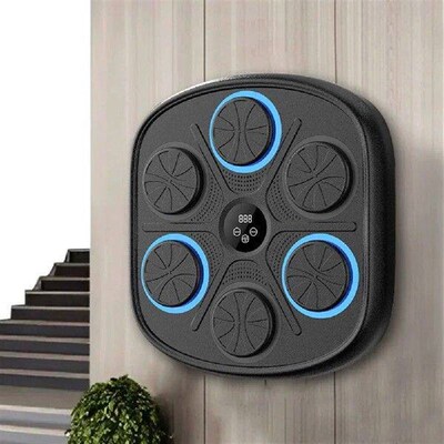 Music Boxing Machine Wall Target LED Lighted Smart Boxing
