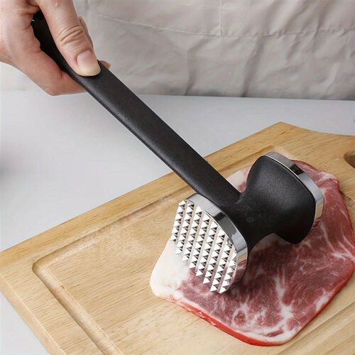 Heavy Duty Kitchen Meat Tenderizer Hammer with Rubber Grip,