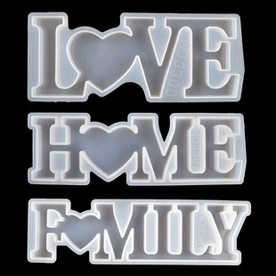 Love Home Family Silicone Mold Love Sign Word Mold Epoxy Res