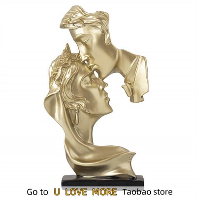 Sculpture Exquisite Couple Gift Resin Decorative Creative On