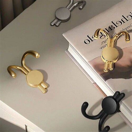 Zinc Alloy Light Luxury Rabbit Clothes Hook Practical Cute