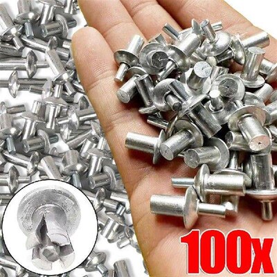 10-100PCS Percussion Expansion Rivets Round Head Aluminum
