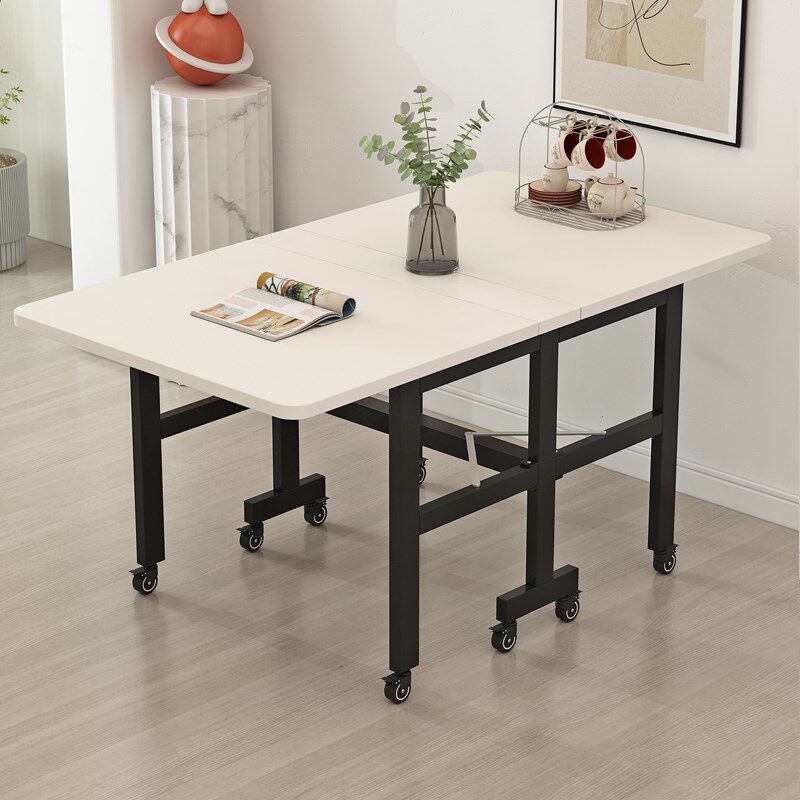 纯实木折叠餐桌家用小户型超薄多功能可移动伸缩长方形吃饭小桌子,住宅家具,板木餐桌,淘宝优惠券,粉丝福利购,淘宝优惠卷