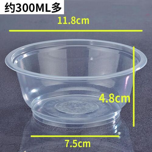 Disposable plastic bowls, fast food soup bowls, supermarket