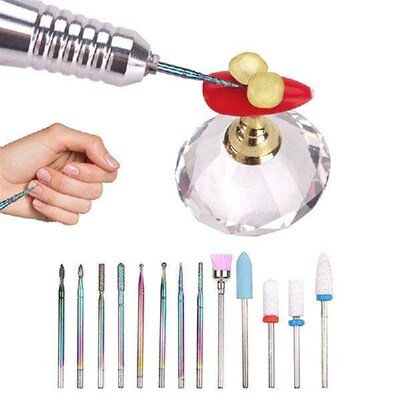 13Pcs Ceramic Milling Cutters For Manicure Carbide Tungsten