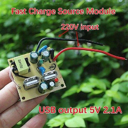 1PC Switching Power Supply Module Board 5V 2.1A 2 Way USB