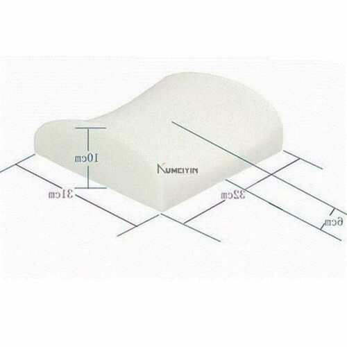 blue memory foam lumbar back support cushion pillow for home