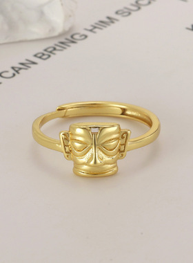 Newly Arrived Ethnic Artist Women Ring Human Face Abstract G