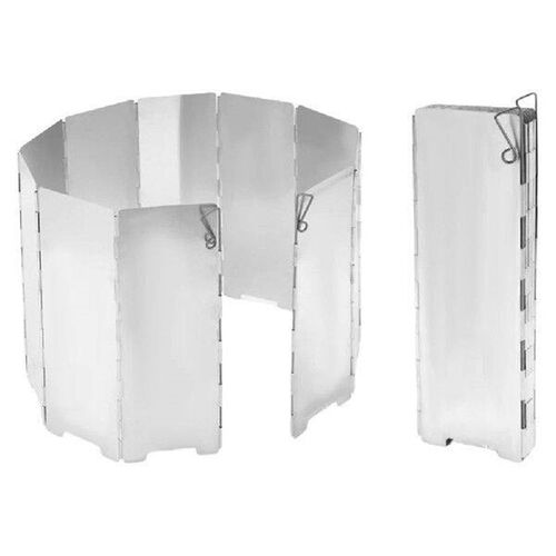 10 Plates Camping Portable Stove Wind Shield Aluminum Alloy