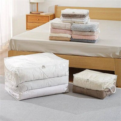 Transparent Quilt Storage Bag Household Foldable Large Capac