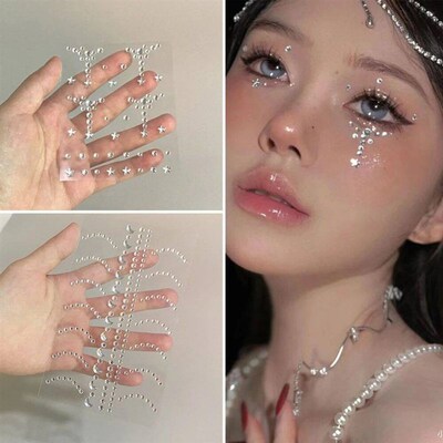 Fashon Pearl Face ers Pearl Temporary Tattoo ers Waterproof