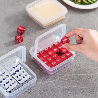 2PCS Transparent Butter Cheese Storage Box Portable Refriger