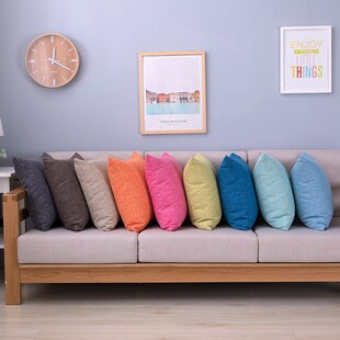 Overstuffed linen, throw pillows, oversize cushions, SOFA SO