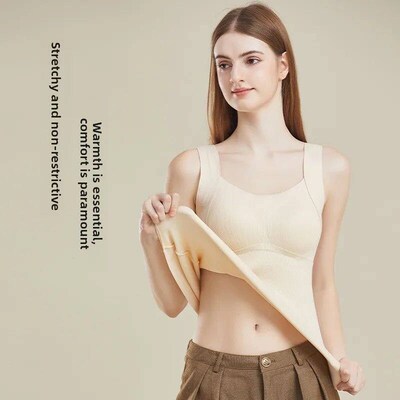 Autumn Winter Fashion German Velvet Seamless Warm Tank Top W