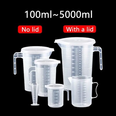 100-5000ml Thickened Plastic Measuring Cup with Scale Food G