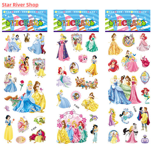 6 Sheets/set cartoon Snow White Princess stickers scrapbooki