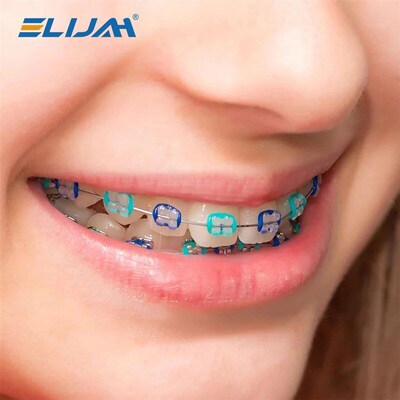 40Pcs/Pack Dental Elastic Ligature Ties Orthodontic Rubber B