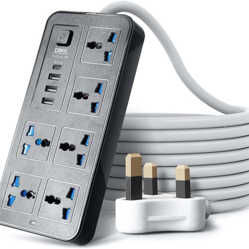 Power cord extension socket Plug wire board with towing Plat