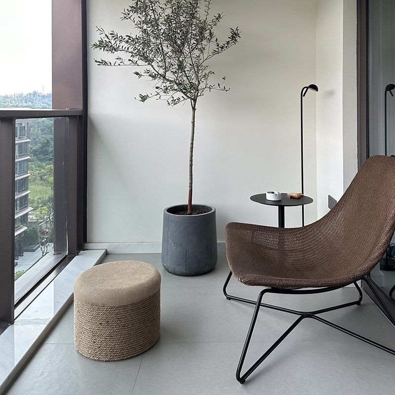 麻绳蒲团坐垫坐墩手工麻布坐凳圆凳矮凳墩子实木框架儿童客厅,居家布艺,蒲团,淘宝优惠券,粉丝福利购,淘宝优惠卷