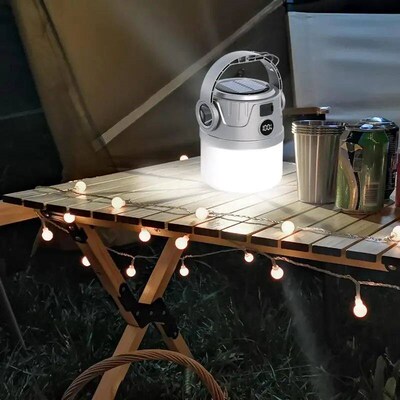 Camping Solar Lights Outdoor Tent Light Foldable Picnic Lant