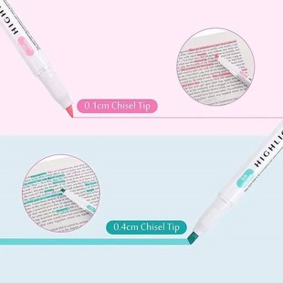 5-15 Colors Double Headed Highlighter Pen Set Fluorescent Dr